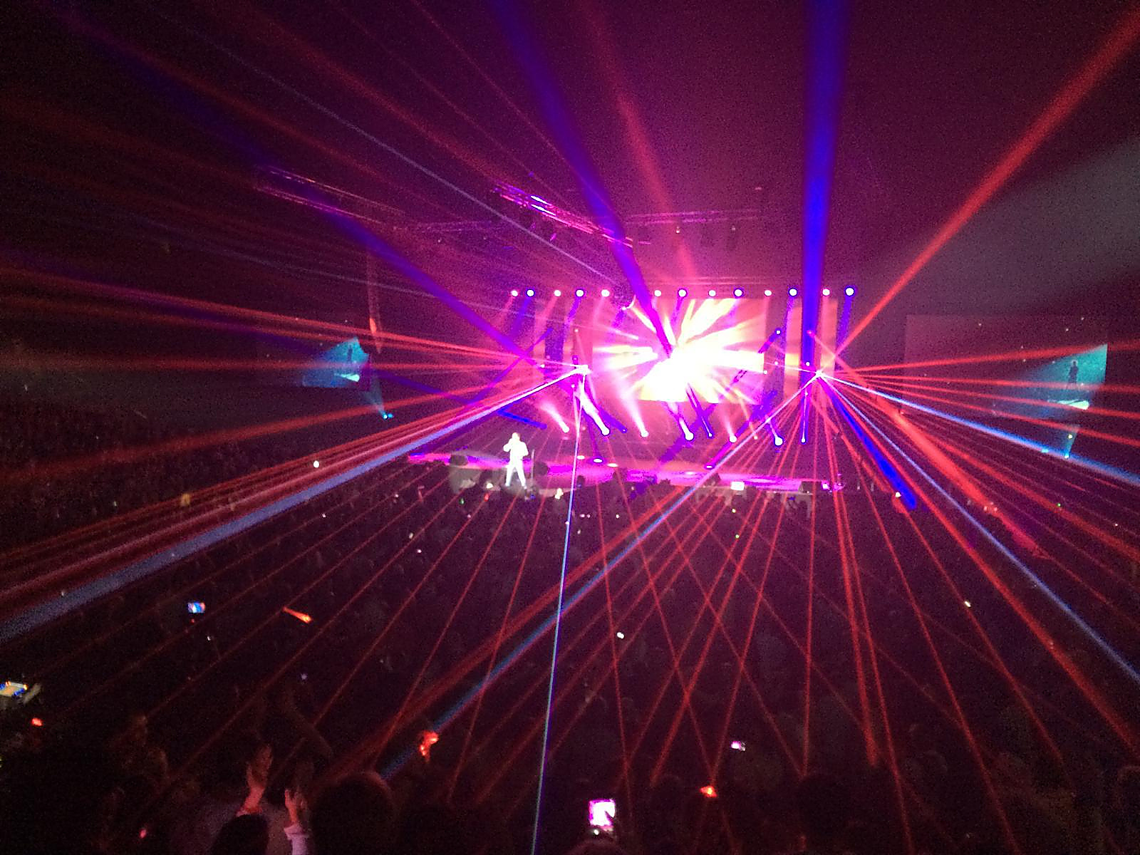 Lasershow bei einer Großveranstaltung